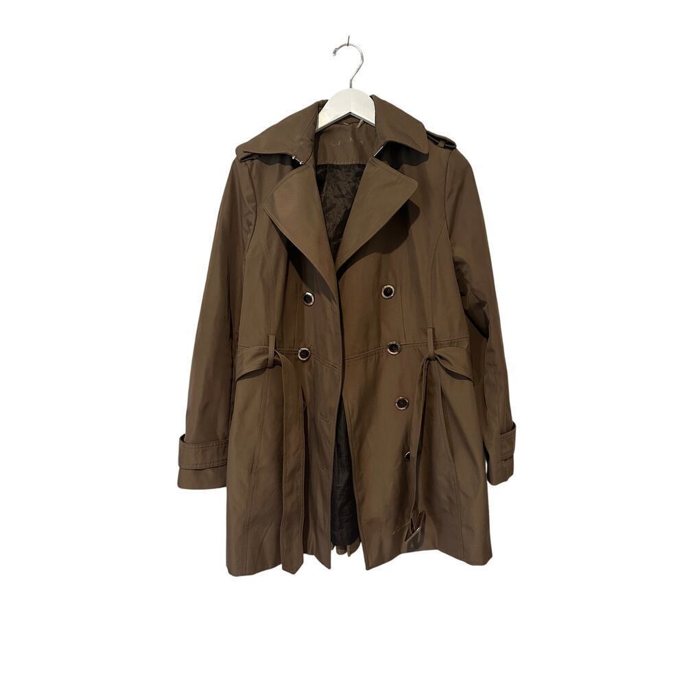 Fall Belted Brown Classic Closet Staple Calvin Klein Trench Coat Women Size 6
